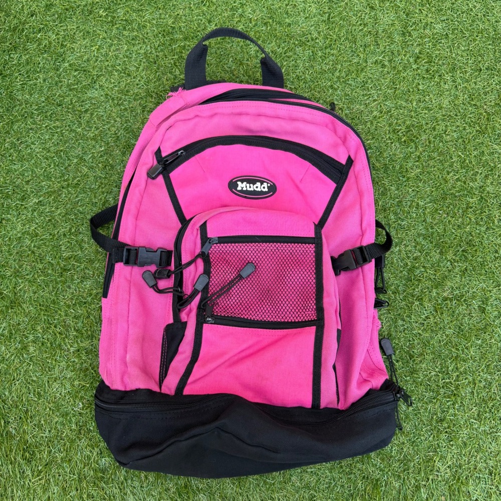 Vintage Y2K Mudd Pink Backpack School‎ Bag Travel Hiking Daypack Bookbag Preppy